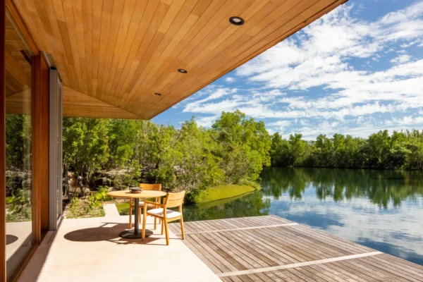 Amanyara - Iles Turques et Caiques amanyara turks and caicos accommodation pond pavilion outside terrace